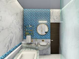 Washroom Design, bekal interior bekal interior Asian style bathrooms Tiles