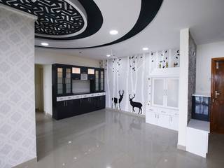 3BHK Residential Interiors at Mantri Serene, Interios by MK Design Interios by MK Design Moderne Esszimmer