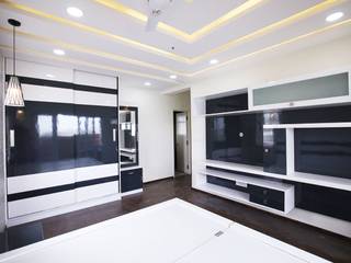 3BHK Residential Interiors at Mantri Serene, Interios by MK Design Interios by MK Design Modern Yatak Odası