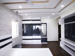 3BHK Residential Interiors at Mantri Serene, Interios by MK Design Interios by MK Design Moderne Schlafzimmer