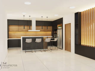 Cocina Loma Bonita, T+F Arquitectos T+F Arquitectos Built-in kitchens