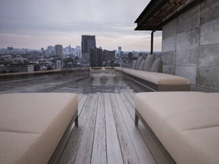 Rooftop Ravignani, T + T arquitectos T + T arquitectos ระเบียง, นอกชาน