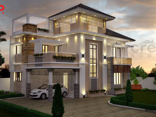 Architectural Designers in Kerala, Creo Homes Pvt Ltd Creo Homes Pvt Ltd Дома в азиатском стиле