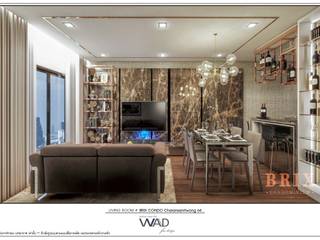 Project: THE BRIX CONDO CHARANSANITWONG 64, W.A.D Fur Design Co.,Ltd W.A.D Fur Design Co.,Ltd حديقة داخلية