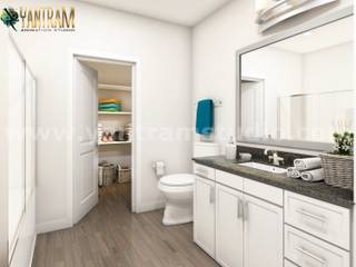 Latest Elegance Bathroom Architectural Design Home Plans by Architectural Planning Companies, Cape Town, South Africa , Yantram Animation Studio Corporation Yantram Animation Studio Corporation Klasyczna łazienka
