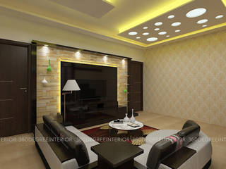 Turnkey Interior - Mr Nasar gouse , 360 Degree Interior 360 Degree Interior 现代客厅設計點子、靈感 & 圖片