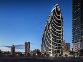 National Trade Center, Architecture by Aedas Architecture by Aedas Study/office Metal Grey