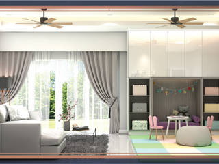 บ้านสร้างเอง 2 ชั้น โซนพระราม 3, BAANSOOK Design & Living Co., Ltd. BAANSOOK Design & Living Co., Ltd. Moderne Wohnzimmer MDF