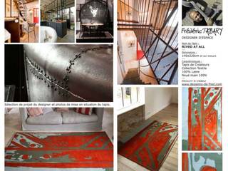 Tapis rivedatall, Frédéric TABARY Frédéric TABARY インダストリアルデザインの リビング
