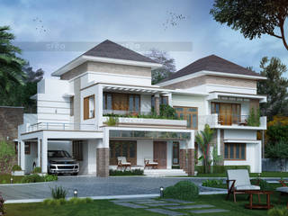 Architectural Designers in Kerala, Creo Homes Pvt Ltd Creo Homes Pvt Ltd Case in stile asiatico