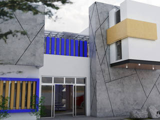 Proyecto: Colegio de Ingeniros civiles siglo XXI A.C., J+J Arquitectos. J+J Arquitectos. Modern study/office