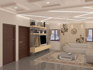 Mr Athif - Residence @ Nagercoil, Designer M - by Ar Sameem Designer M - by Ar Sameem Salas de estar clássicas