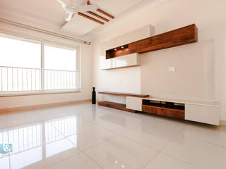 The TV Unit finished in Laminate Studio Ipsa Modern living room TV stands & cabinets