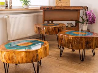 Baumstamm Möbel mit Epoxidharz, Beaver Design Beaver Design 에클레틱 거실