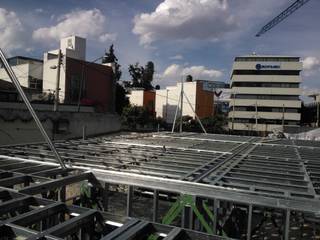 EDIFICACIÓN DE TRES PLANTAS EN STEEL FRAME EN MEXICO, Casa Prefabricada en Mexico. Casa Prefabricada en Mexico. Gewerbeflächen