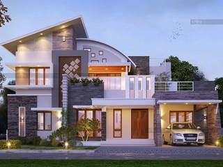 Home architects in Cochin, Creo Homes Pvt Ltd Creo Homes Pvt Ltd Casas asiáticas