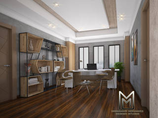 مقر ادارى بالشيخ زايد , Mohannd design studio Mohannd design studio Eclectic style study/office