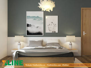 THI CÔNG NỘI THẤT NHÀ CHUNG XUÂN PHƯƠNG HÀ NỘI, NỘI THẤT XLINE NỘI THẤT XLINE Small bedroom Дерево Дерев'яні