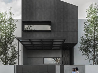 AF HOUSE, Kolletra Visual Studio Kolletra Visual Studio Rumah kayu Beton Wood effect
