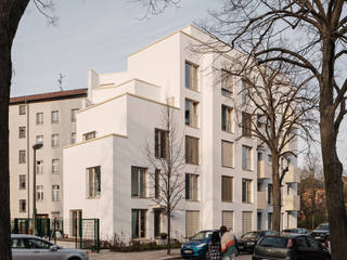 Haus mit Garten, Sehw Architektur Sehw Architektur Habitações multifamiliares Branco