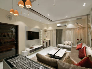 Designer's Fantasy, Milind Pai - Architects & Interior Designers Milind Pai - Architects & Interior Designers Moderne woonkamers