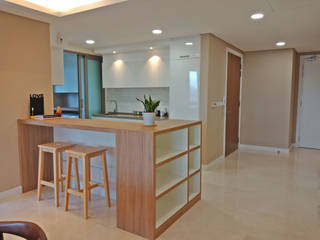 THE SENTRAL RESIDENCE, Astin D Concept World Sdn.Bhd Astin D Concept World Sdn.Bhd ครัวบิลท์อิน แผ่นไม้อัด Plywood