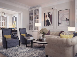 Парижская квартира, Инна Азорская Инна Азорская Classic style living room