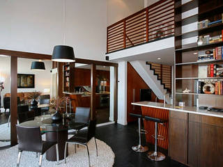 Malibu Modern Loft, KINGDOM KINGDOM Modern dining room