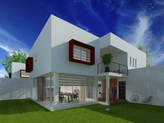 Increíble Residencial TABAA, Ideas Arquitectónicas Ideas Arquitectónicas Rumah Modern Beton