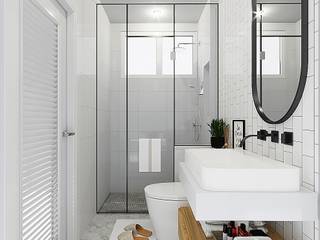 ผลงานการออก ห้องน้ำ โครงการ Ananya ที่จังหวัด สกลนครค่ะ, Bcon Interior Bcon Interior Baños de estilo minimalista