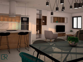 Diseño Salon-Comedor, Laura Fuster Real Laura Fuster Real Modern dining room