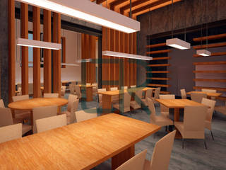Restaurante de Autor, Laura Fuster Real Laura Fuster Real Mediterranean style dining room Wood Wood effect