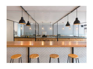 Salad Lab, AA Arquitectura y Paisaje AA Arquitectura y Paisaje Scandinavian style dining room