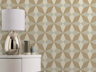 Papel tapiz geometrico, Muro Muro Dinding & Lantai Modern