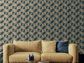 Papel tapiz geometrico, Muro Muro Dinding & Lantai Modern