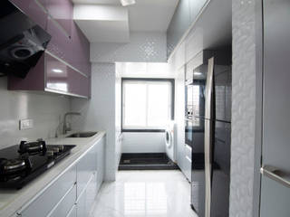 Best Affordable Modular kitchen designed for Mr Ovesh Heera, Küche7 Küche7 ห้องครัวขนาดเล็ก เหล็ก