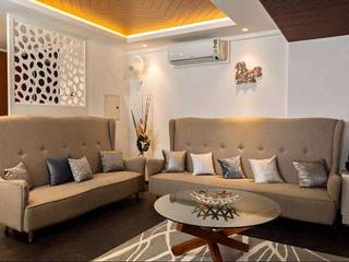 Sample Flat - Interior Design And Decoration, Homagica Services Private Limited Homagica Services Private Limited Living room