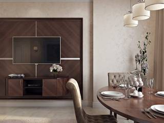 ЖК «Edison House (Эдисон Хаус)», Студия дизайна "INTSTYLE" Студия дизайна 'INTSTYLE' Living room لکڑی Wood effect