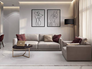 ЖК «Достояние», Студия дизайна "INTSTYLE" Студия дизайна 'INTSTYLE' Living room Wood Wood effect