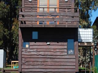 Cabaña/Taller Repalet / Horcon Chile, crog crog Bungalows Madera Acabado en madera
