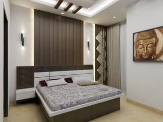 Bedroom, INDREM DESIGNS INDREM DESIGNS モダンスタイルの寝室