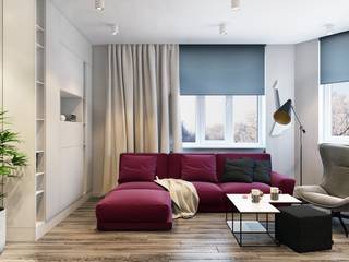 ЖК «ЛИЦА», Студия дизайна "INTSTYLE" Студия дизайна 'INTSTYLE' Living room Wood Wood effect