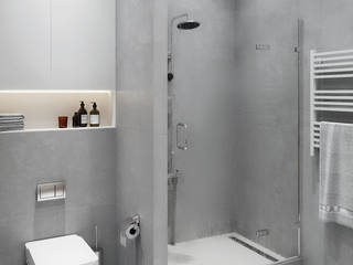 Душевая, DesignNika DesignNika Ванная комната в скандинавском стиле