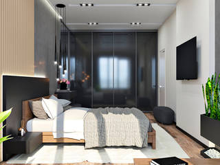 Дизайн интерьера квартиры , Kleverc Kleverc Minimalistische Schlafzimmer