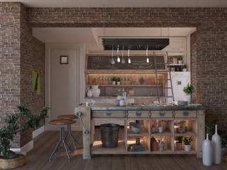 Studio Kitchen, NõodDesignContract NõodDesignContract Bếp nhỏ