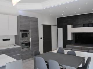 Casa P45, ArchitetturaTerapia® ArchitetturaTerapia® Built-in kitchens Wood-Plastic Composite Grey