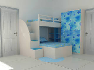 Interior Designing of 3 Bhk Apartment, Palle Interiors Palle Interiors Small bedroom Plywood