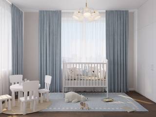 ЖК «Белые ночи», Студия дизайна "INTSTYLE" Студия дизайна 'INTSTYLE' Babyzimmer Holz Holznachbildung