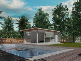 Placer y Lujo en tu Patio, Constructora Sanar spa Constructora Sanar spa 獨棟房