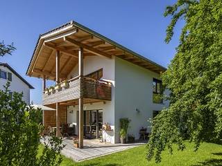Ökologisches Holzhaus in Bad Aibling, Lebensraum Holz Lebensraum Holz Detached home Wood White